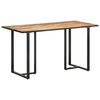 vidaXL Esstisch 140 cm Raues Mangoholz