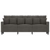 vidaXL 3-Sitzer-Sofa Dunkelgrau 180 cm Samt