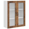 vidaXL Wandglas-Schrank PORTO Altholz 80 x 31 x 100 cm Holzwerkstoff