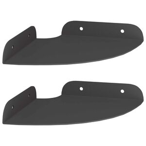 vidaXL Schwebendes Regal mit Regal 2 pcs Schwarz 15 x 15 x 2 cm