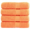 vidaXL Premium Badet&uuml;cher SOLUND 4 Stk. Orange 100x150 cm 600 g/m&sup2;