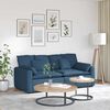 vidaXL Modulares Sofa mit Kissen Blau