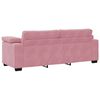 vidaXL 3-Sitzer-Sofa Rosa 220x77x82 cm Samt
