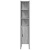 vidaXL Badschrank Grau Sonoma 33x33x185,5 cm Holzwerkstoff