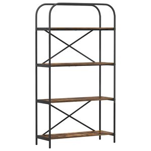 vidaXL B&uuml;cherregal 4 Ebenen 80 x 30 x 146 cm Holzwerkstoff