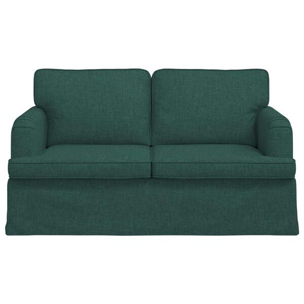 vidaXL Sofa Dunkelgr&uuml;n Gesamtabmessungen: 144 x 80 x 85 cm (B x T x H)