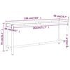 vidaXL Werkbankgestell Mattschwarz und Mattrot 190x50x79 cm Metall