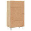 vidaXL Highboard Sonoma-Eiche 60x36x110 cm Holzwerkstoff