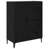 vidaXL Highboard Schwarz Eichen-Optik 69,5 x 34 x 180 cm Holzwerkstoff