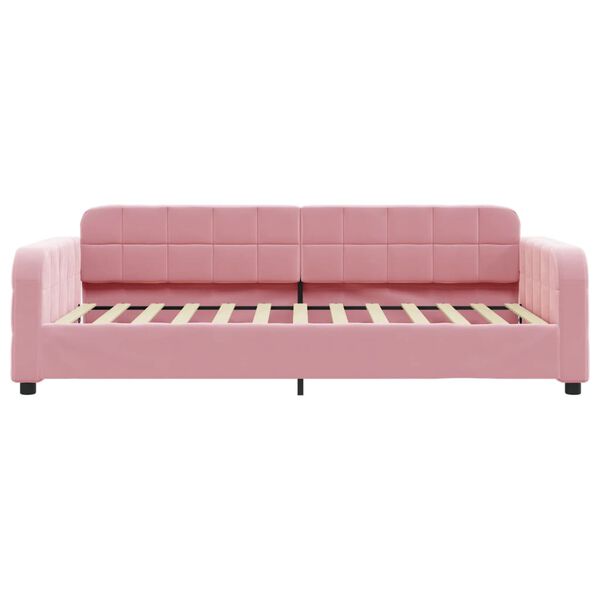 vidaXL Tagesbett Rosa 100x200 cm Samt