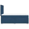 vidaXL Boxspringbett mit Matratze Blau 100x200 cm Stoff