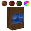 vidaXL TV-Wandschrank mit LED-Leuchten Braun Eichen-Optik 40x30x60,5cm
