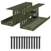 vidaXL Unter dem Schreibtisch Kabelmanagement Tray 2 Stk. Olivgr&uuml;n