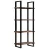 vidaXL B&uuml;cherregal mit 4 B&ouml;den 80x40x180 cm Altholz Massiv