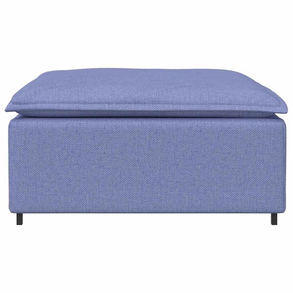 vidaXL Modulares Sofa-Fußhocker-Modul Jeansblau 100x100x48 cm