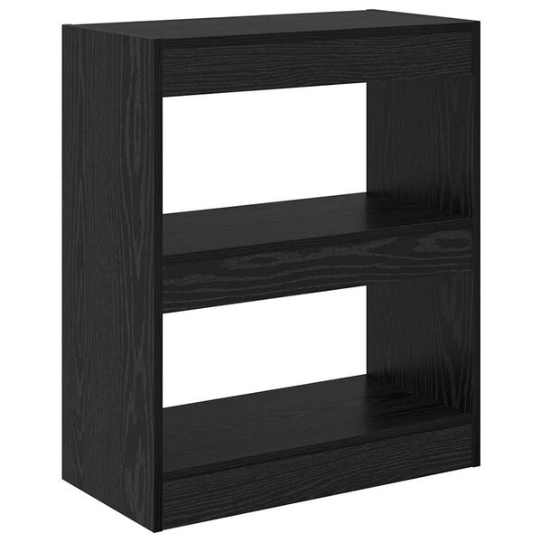 vidaXL B&uuml;cherregal Schwarz Eichen-Optik 60 x 30 x 72 cm Holzwerkstoff