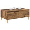vidaXL Couchtisch mit Schubladen Altholz 90 x 50 x 35 cm Holzwerkstoff