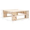 vidaXL Outdoor-Ottomane Paletten Holz