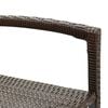 vidaXL 5-tlg. Gartenbar-Set Braun Massivholz Akazie und Poly Rattan