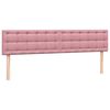 vidaXL Boxspringbett mit Matratzen Rosa 180x210 cm Samt