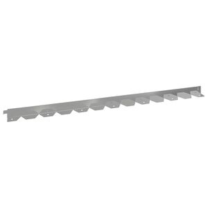 vidaXL Raseneinfassung 10 pcs 102 x 4 x 4 cm Stahl Silber