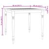 vidaXL 3-tlg. Garten-Essgruppe Massivholz Teak