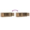 vidaXL TV-Schrank Artisan-Eiche 102x35x36,5 cm Holzwerkstoff