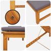 vidaXL Sonnenliege 2 pcs Braun Massivholz Akazie