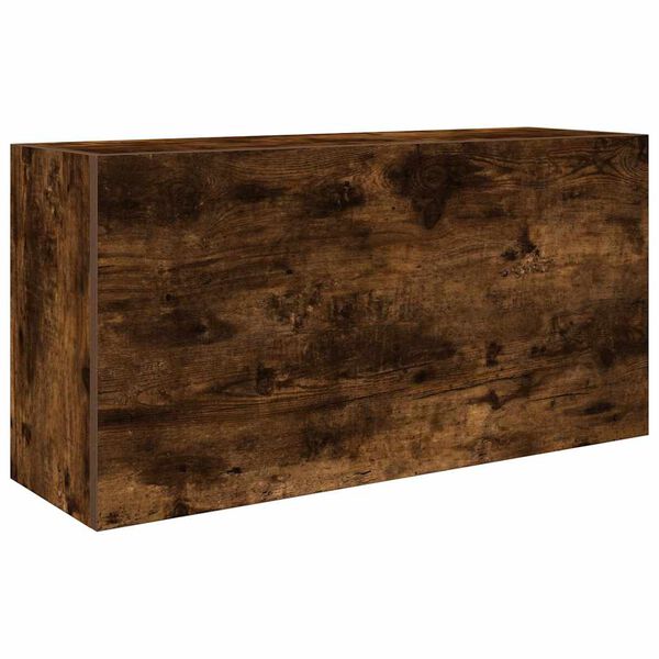 vidaXL Bad-Wandschrank Räuchereiche 80x25x40 cm Holzwerkstoff
