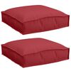 vidaXL Kissen 2 pcs Weinrot 40 x 40 x 8 cm Oxford-Stoff
