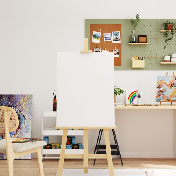 vidaXL Spannleinw&auml;nde 12 Stk. Wei&szlig; Stoff und Massivholz Kiefer