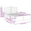 vidaXL Bettrahmen Altholz 160 x 200 cm Massives Kiefernholz