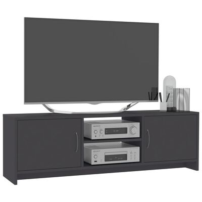 vidaXL TV-Schrank Grau 120 x 30 x 37,5 cm Spanplatte