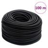 vidaXL Hybrid-Luftschlauch Schwarz 0,6" 100 m Gummi und PVC