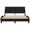 vidaXL Bettgestell ohne Matratze "Hanko" Schwarz 120x200 cm Stoff