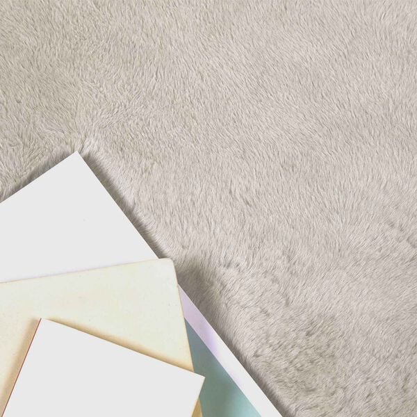 vidaXL Kunstfell Hasen Teppich Olite Beige 60 x 110 cm Polyester