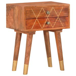 vidaXL Nachttisch 43&times;30&times;58 cm Massivholz Mango