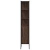 vidaXL Badschrank Braun Eichen-Optik 33x33x185,5 cm Holzwerkstoff
