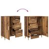 vidaXL Sideboard Altholz 34 x 69,5 x 90 cm Holzwerkstoff