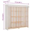 vidaXL Kleiderschrank Wei&szlig; 173 x 40 x 170 cm Stoff