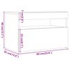 vidaXL TV-Schrank mit LED-Leuchten Artisan-Eiche 60x35x40 cm