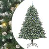 vidaXL K&uuml;nstlicher Weihnachtsbaum mit 300 LEDs mit St&auml;nder Gr&uuml;n 240 cm