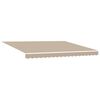 vidaXL Einziehbare Markise Beige 400 x 300 cm Polyester und Metall