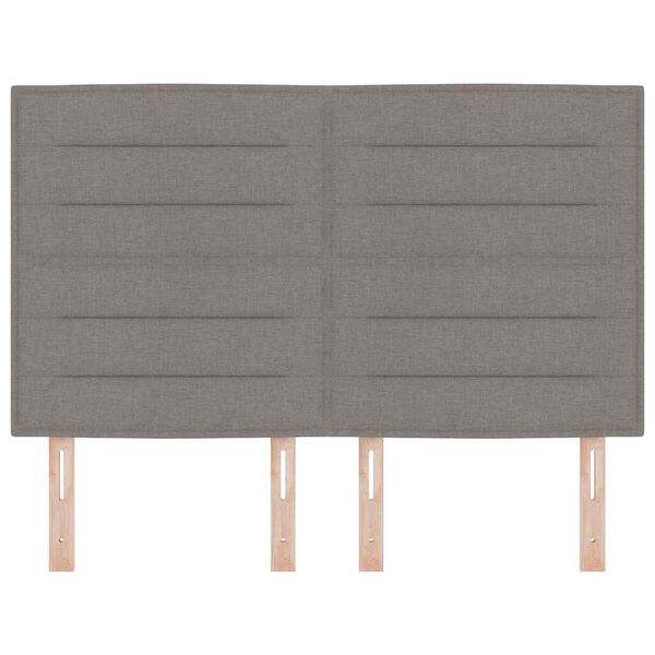 vidaXL Kopfteil mit Kopfteil Taupe 160 cm Kunstleder