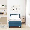 vidaXL Boxspringbett mit Matratze Dunkelblau 200 x 80 cm Samt