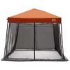 vidaXL Camping-Zelt-Set 2 pcs Grau und Orange Taffeta und Stoff
