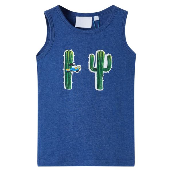 Kinder-Tanktop Dunkelblau Melange 116