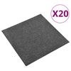 vidaXL Teppich 20 pcs Anthrazit 50 x 50 cm 100% Polypropylen