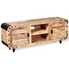 vidaXL TV-Schrank Raues Mangoholz 120x30x50 cm