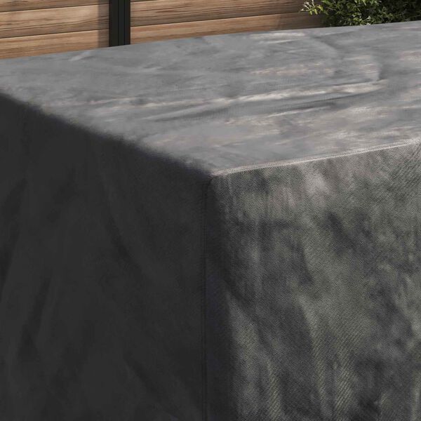 vidaXL M&ouml;belbezug Uni Schwarz 300 x 110 x 70 cm 600D